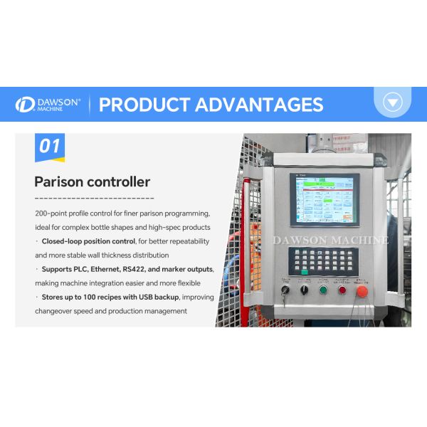 Single Station HDPE Wide Mouth Daily-Use Containers Making Machines Extrusion Blowing Molding Machine