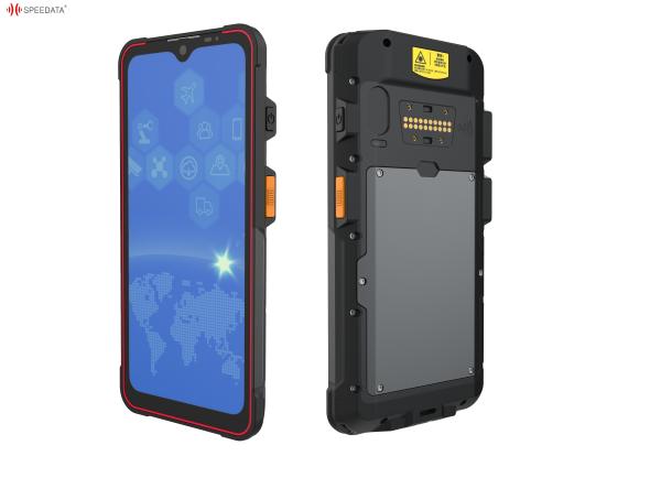 Portable Mobile RFID Reader Writer HF 5.0 Inch Screen 13.56MHz ISO 14443A/B ISO 15693