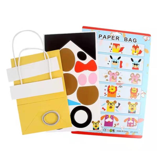 Фабрика на заказ коричневый kraft бумаги пакет подарочный пакет животные бумажные пакеты