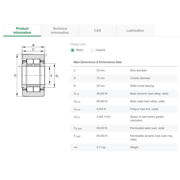 INA  Yoke type track roller  bearing  NUTR3072-A  , NUTR3072