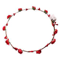 Ladies Christmas Hair Accessories Luminous Led Flower Crown Light Up Glowing 65cm