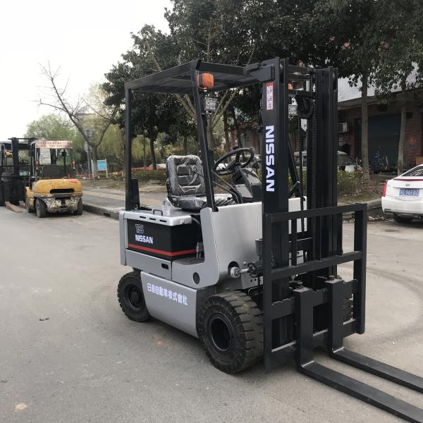 Grey Used Nissan 1.5 Tons Electric Forklift Imported From Japan Max Lifting Weight 1500kg