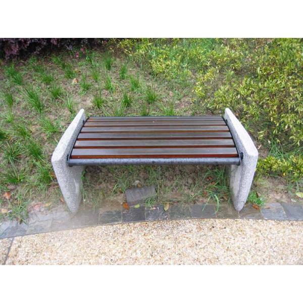 WPC Outdoor Furniture Garden Arched Back Chair and Small Wooden Leisure Bench