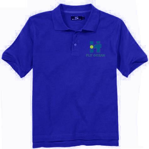 100% Polyester Quick Dry POLO T Shirts With Plain Blank V - Neck Screen Printing Method