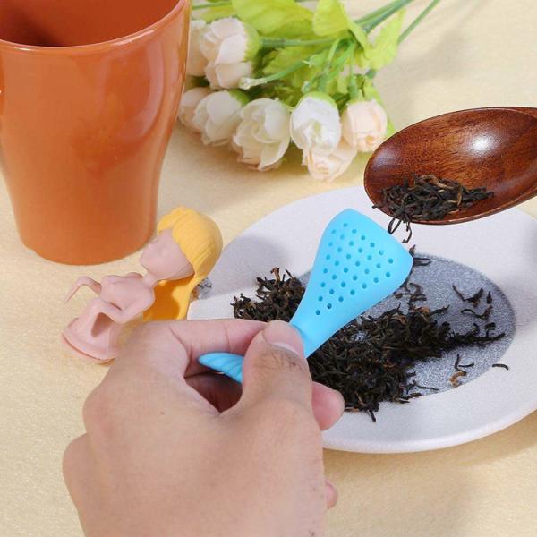 Unique Silicone Hanging Tea Leaf Bags Apusa Making Device Amusing Mermaid Tea Strainer Infuser