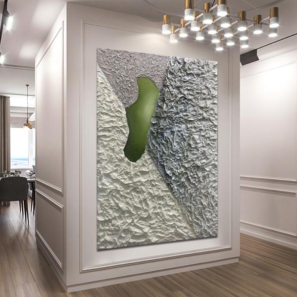 Customized 3D Mixed Media Craft Engraving Painting Wall Art Decor Painting 80x120cm