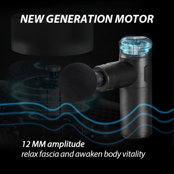 Custom Logo Gun Massager Timing Control and 6H Working Time for Relaxing Deep Muscles