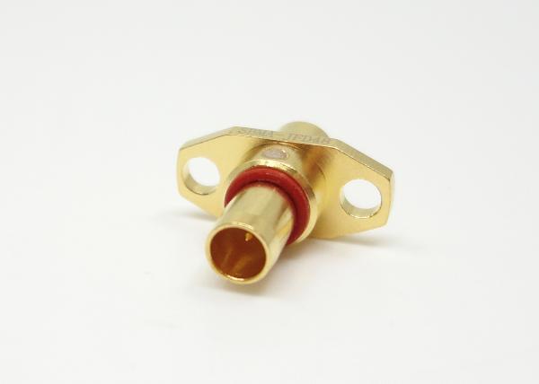 O ouro de bronze de 50 ohms chapeou o conector coaxial do Rf do mini homem de BMA