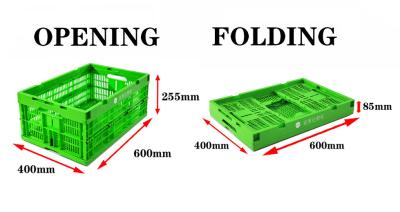 Plastic Collapsible Storage Box Plastic Shipping Containers Collapsible Basket Plastic Foldable Stackable Storage