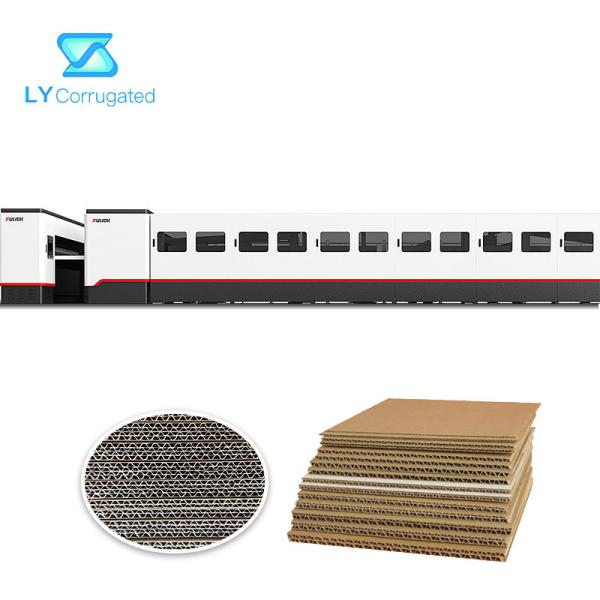 ISO гофрировал картон делая управлением PLC машины двойного обкладчика