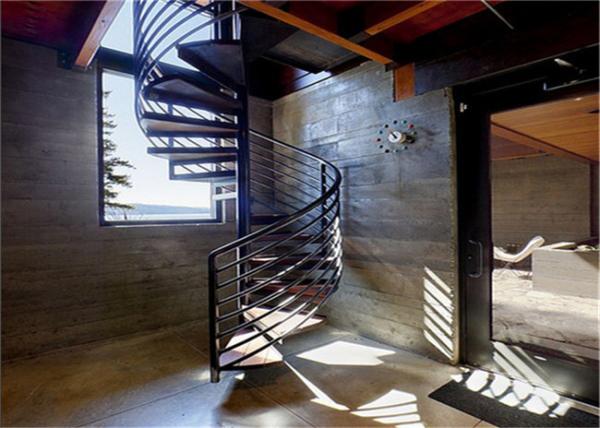 Laminated Tempered Glass Spiral Staircase Affordability Corrosion Resistance