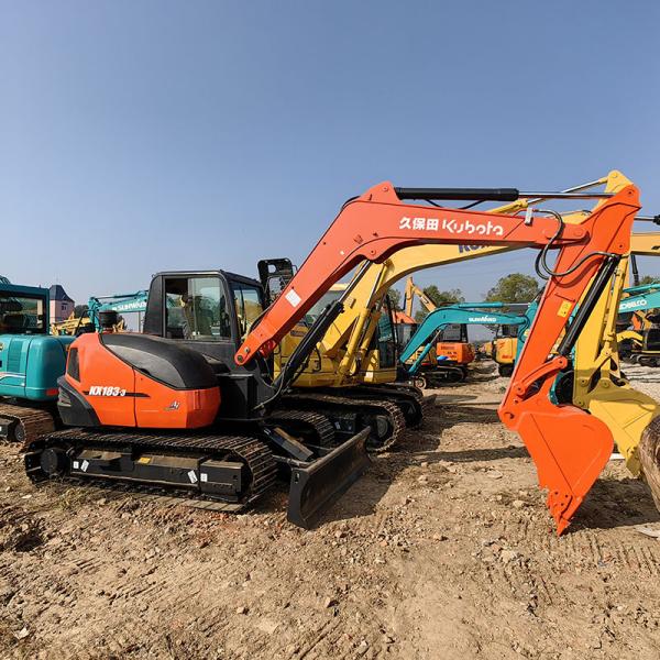 8 тонн Использованные экскаваторы Kubota Малые экскаваторы Kx183-3