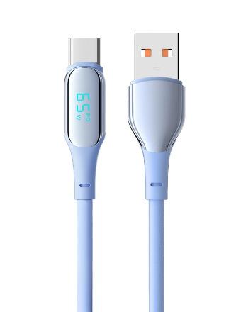 27W Fast Charging USB C to Lightning Cable with Digital Display 1m/2m CC60W/CL27W 3A