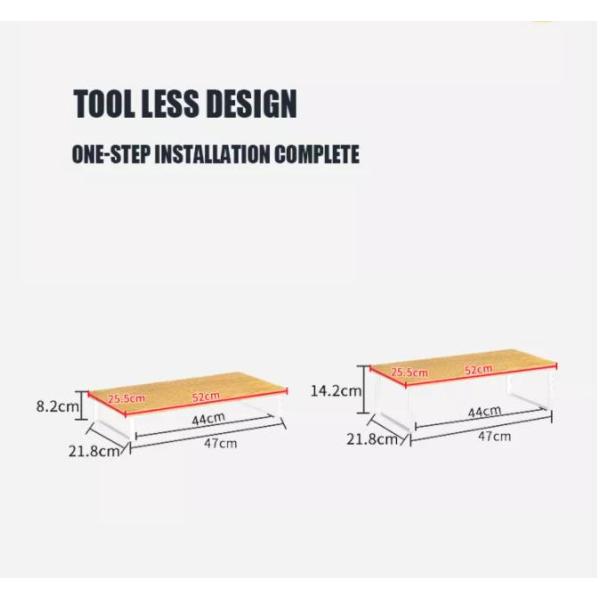 FSC Office MDF Wooden Metal Furniture Desktop Computer Stand Single Layer