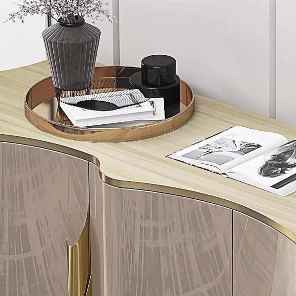 Hotel Dining Cabinet Modern Cabinet Stainless Steel Hotel Solid Wood Dining Cabinet