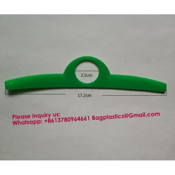PLASTIC HANDLE PLASTIC HANGER HANDLE BAG HANGER BAG Wholesale Plastic Detachable Bag Handle Packaging Bag Handles Hanger White 13cm 20cm For Packing Gift Storage Bags Accessories