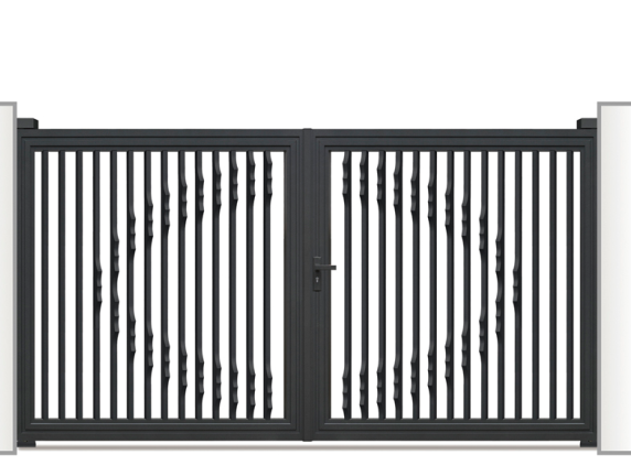 Luxury T6-T5 Aviation-grade Aluminum Alloy Villa Courtyard Gate with Custom Size and Electric Control