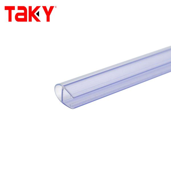 Clear PVC Shower Door Seal Strip 10mm Transparent Black