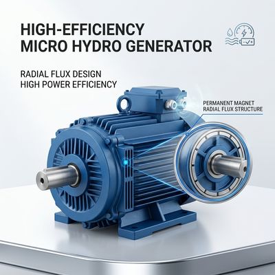5kW Radial Flux Permanent Magnet Generator 220V 150rpm Micro Hydro Turbine