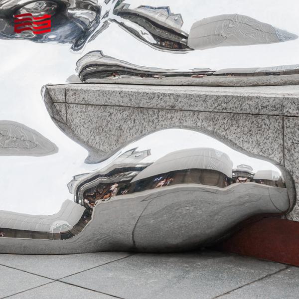 Outdoor Stainless Steel Landscape Sculptures for Customer Size Metal Art Installations