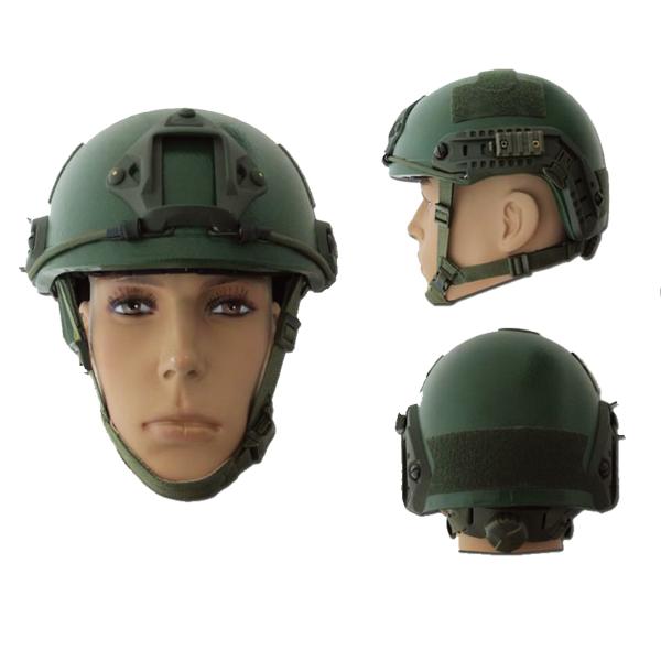 Tipo rápido a prueba de balas táctico de Mich Pasgt del casco, casco balístico de la policía de NIJ IIIA