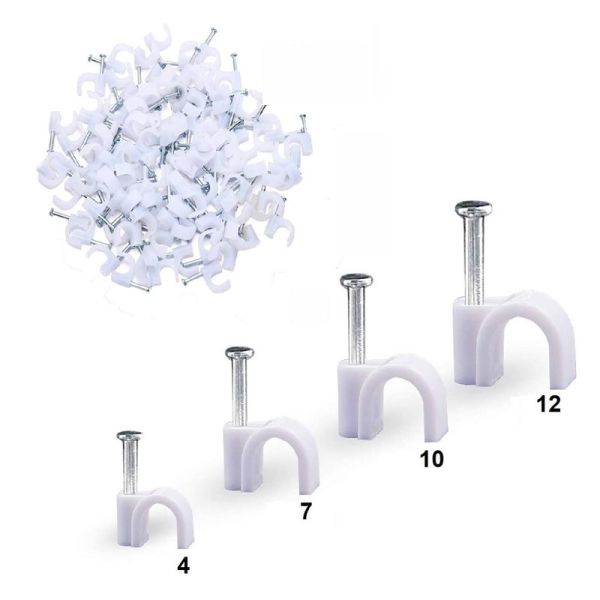 High Quality Wire Accessories Electrical Wiring Cables Holder/Circle Cable Nail Clips
