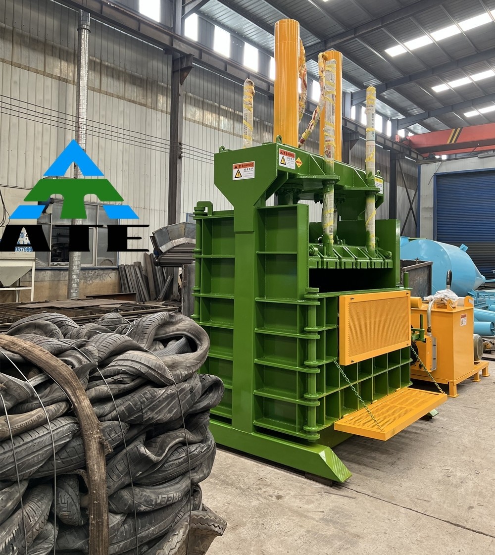 High Productivity Waste Tire Baler Press Vertical Baler Machine for Retail and Baling