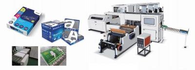 Automatic A4 Paper Sheeting & Ream Packaging Line, 500 sheets per ream, for 2-roll or 4-roll