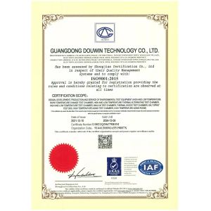 Shenzhen Douwin Technology Co., Ltd. Сертификации