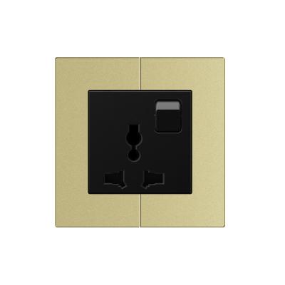Quadro material de alumínio dos furos redondos universais do soquete 3 da tomada 13A
