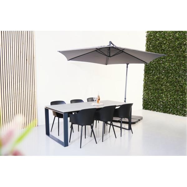 Specific Garden Set AJUNION 6 Seating Dining Table Set for Outdoor Dining and Leisure