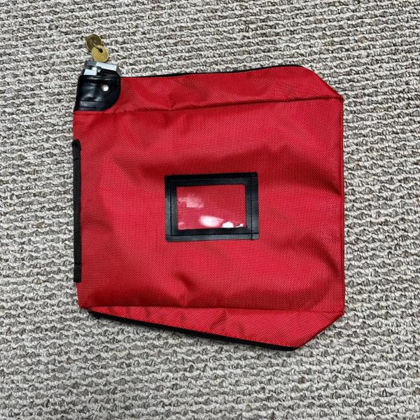 CROSS-BORDER EXPLOSIVE BANK BAG ZIPPER BAG RED NYLON SECURITY PURSE MEDICINE BAG GUN AMMO BAG