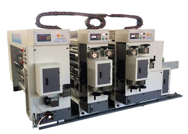 Flexo Printing Slotting Machine / Automatic Feeding Water Ink Printing Box Packing Machine