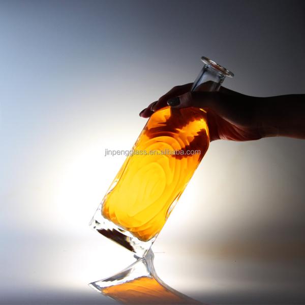 Transparent Glass Miniature Wine Bottles with Cork 75cl Glass Bottles