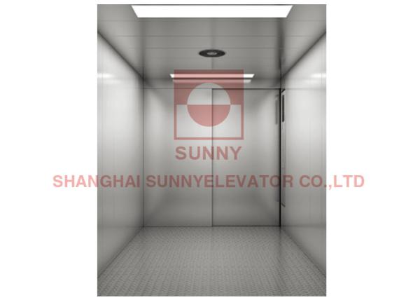 Big Capacity 4panel Center Opening Freight Cargo Goods Lift Elevator For Shopping Mall