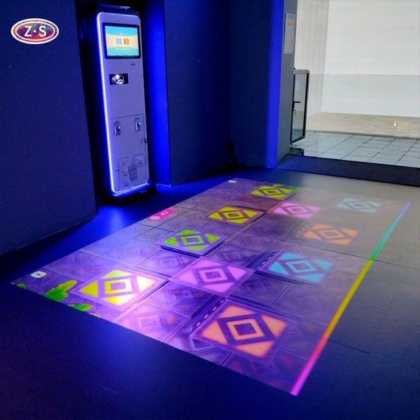 Smart Interactive Fitness System Compact Motion Sensing Floor Games Solution