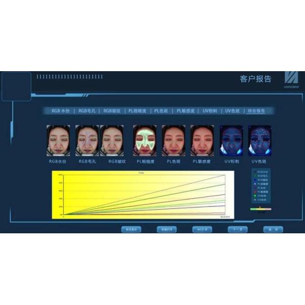 Visia Skin Analysis Machine , Magic Mirror Skin Analyzer Equipment With iPad