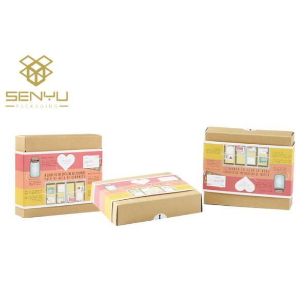 Couleur de empaquetage de papier de la boîte CMYK de long carton jaune fait sur commande