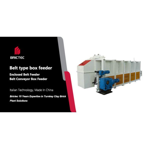 Enclosed Design Belt-Type Box Feeder with Adjustable Speed Belt for Clay Brick Production