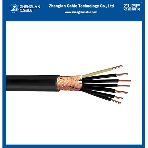 0.6/1KV CU/PVC/PVC 7x2.5 Sqmm Control Cable With Copper Wire Braided Shield IEC60502-1