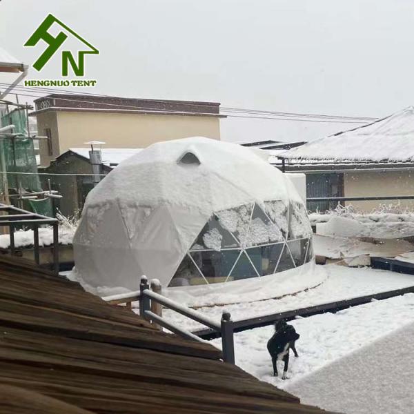 Small Dome Tent Camping Igloo Geodesic Dome Tent Install On The Snow