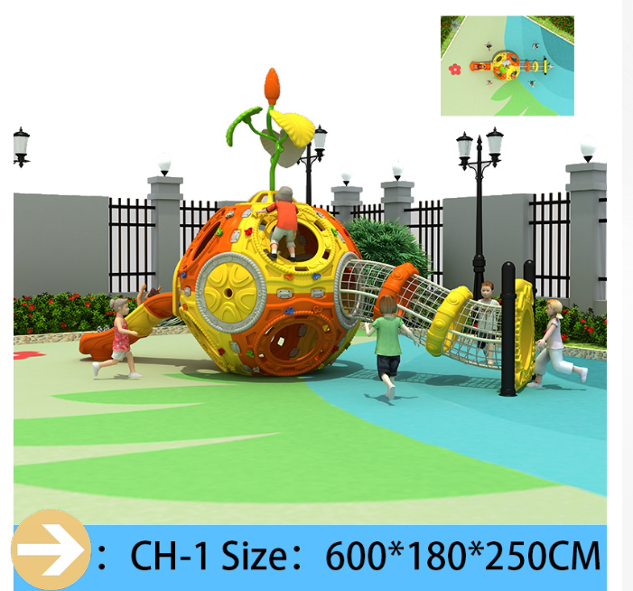 Space Capsule Theme Playground Equipment Custom web Climbers Swings  Plastic Slides for Parks  Kindergartens Safe & Child-Friendly​