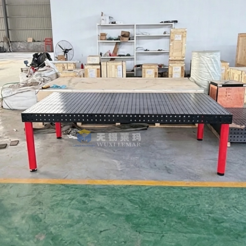 Industrial D16 welding table with 1200x1000mm table top and 150mm height