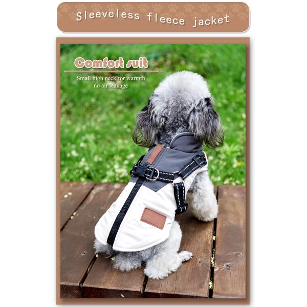 Function Warm Comfortable Waterproof Turtleneck Dog Winter Coat for Small Medium Dogs