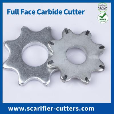 Manguais derrubados tungstênio do cortador do carboneto de 8 pontos para o equipamento concreto do Scarifier