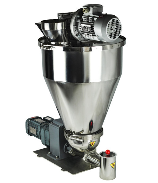 Stainless Steel Volumetric Screw Feeder Easy Cleaning PLC Control System