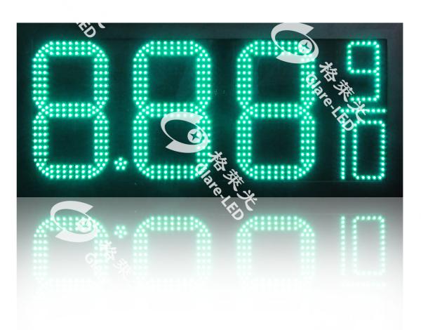 8.88 10 Inch 12 Inch 16 Inch Digital Petrol Station Sign Board Automatic Brightness