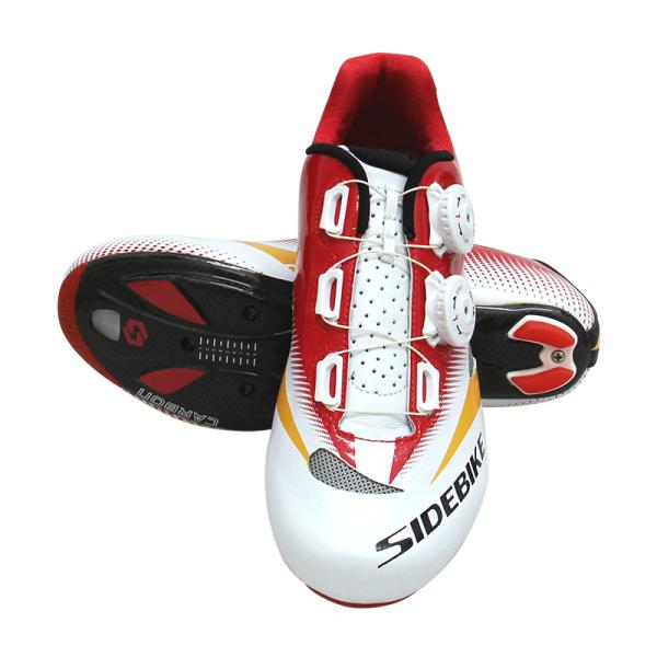 Colored Road Racing Bicycle Shoes , Dampproof Road Bike Cycling Shoes Mesh Lining