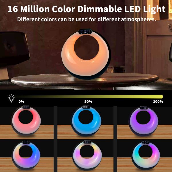 Portable Wireless Gaming LED Smart Bluetooth Speaker Colorful Alarm Clock Outdoor Party Audio Player