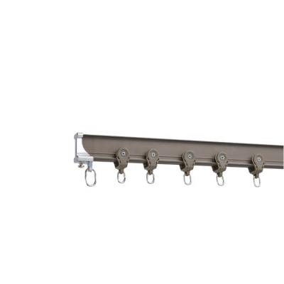Window Decorative Curved Silent Curtain Track Manual Aluminum Metal Material